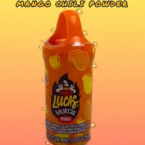 Trendy Muecas Mango Chili Powder with Lollipop Inside Candy - Delicious Snack Sweet