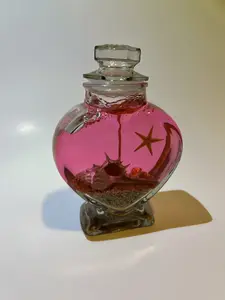 Valentine’s Heart Shape Jar Candle - Ocean Themed (Rose Scented)