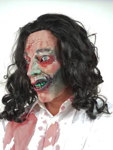 Gory Evil Woman Possessed Halloween scary Dead girl Mask