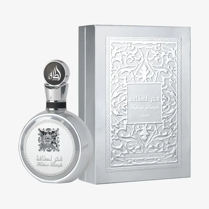 Lattafa Fakhar Platin EDP 100ML Pork-Free Men's Aromatic Woody Fragrance - Bold Confident Scent, Scented Fragrance Cologne, Smoky Scent Cologne with Zesty Top Notes, Command Vibe