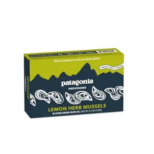 Patagonia Provisions - Lemon Herb Mussels in Extra Virgin Olive Oil | Responsibly sourced | 16g Protein & Gluten Free