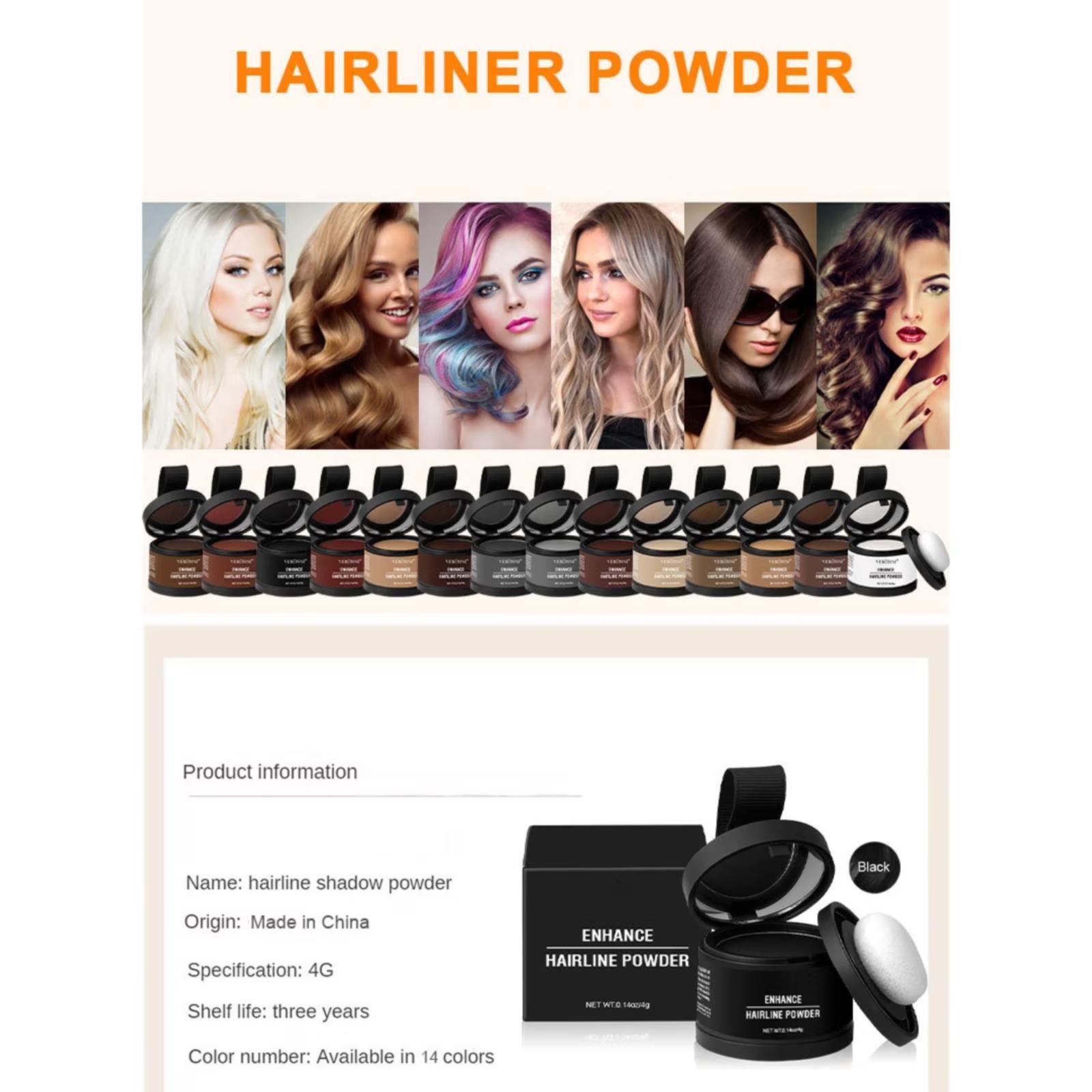 Buy 1 Get 1 Free Hairline Powder，Instantly Conceals Hair Loss, Root Touch up Powder with Squalane for Natural Finish & Grey Touch Ups Windproof & Sweatproof