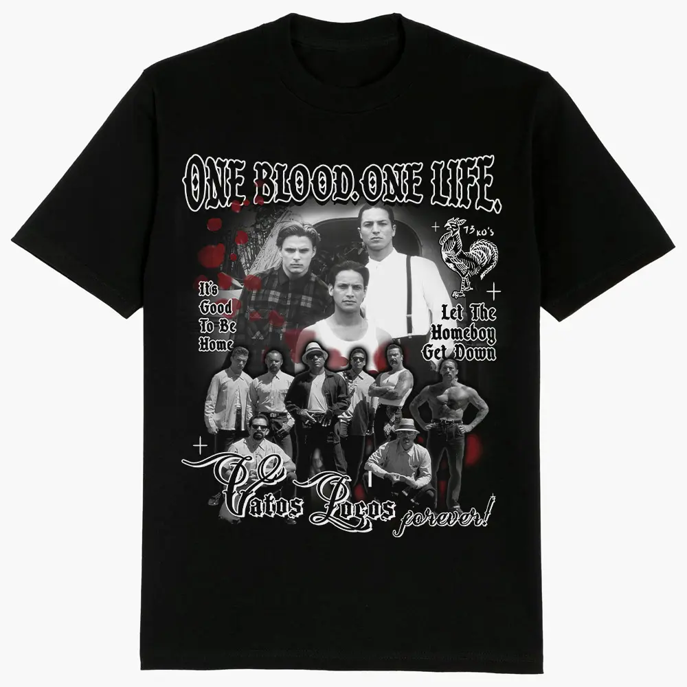 VL El Gallo Negro Chicano Old movie, Cholo, Gangster clothes, Hoodies for men, Men's clothing, Streetwear, Lowrider, Graphic tee, Men gifts Unisex Loose