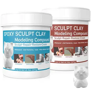 Epoxy Sculpt Clay, Epoxy Sculpt Pool Putty for Leaks Underwater AB Self-Hardening Modeling Compound Modeling Paste Clay for Sculpting, Modeling, Repairing, Filling, Metal, , Tile, Ceramics White