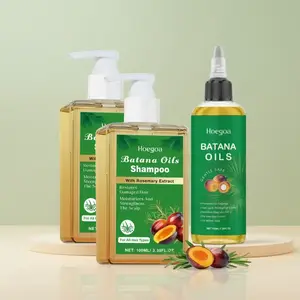 Batana Oil Shampoo & Hair Oil 3 Counts Set, Plant Extracts Shampoo, Gentle Cleansing Hair Care, Rich in Fatty Acids, Promotes Thicker Stronger Healthier Hair, Hair Care & Styling for Women & Men.
