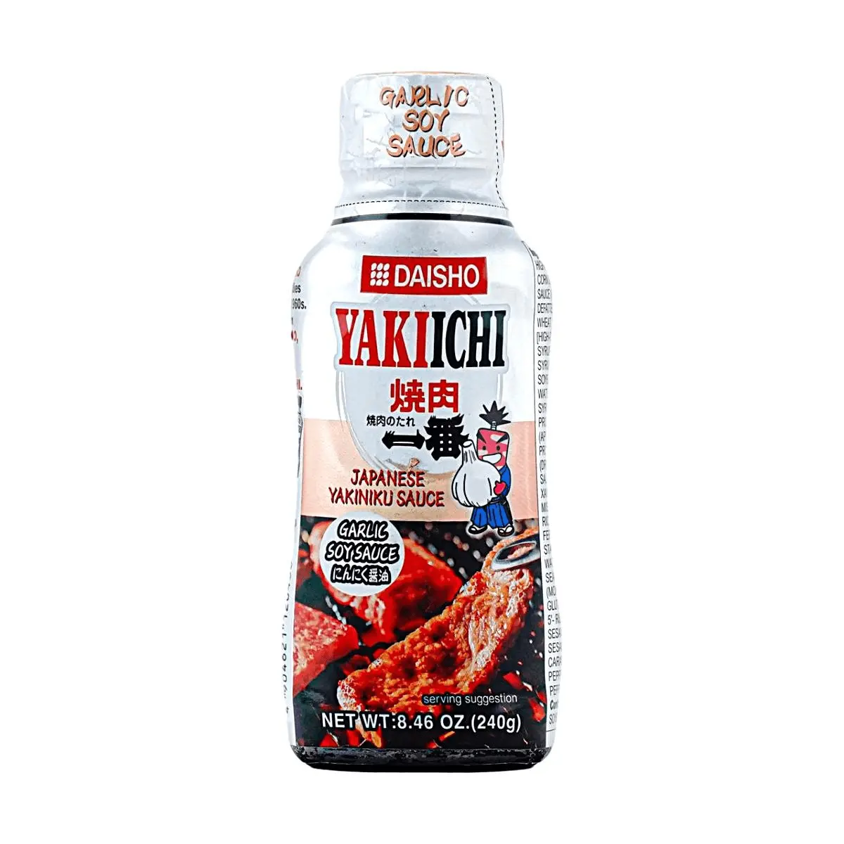 DAISHO Yakiichi Garlic Soy Sauce Yakiniku Japanese BBQ Sauce 240g - Authentic Grilled Meat Marinade & Dipping Sauce