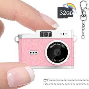 Mini Digital Camera 1080P Student Campus Vintage Rechargeable, Small Thumb Camera for Travel, Automatic Mode, Hybrid Autofocus, Autofocus Vlogging Camera