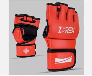 Leather Boxing Gloves Muay Thai Training Punching Bag Sparring MMA kickboxing