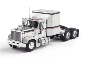 1980 GMC General - Silver w/ Black & Red Stripes Diecast 1:64 Scale Model - IXO America IA64004