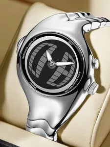 Men's Quartz, Jumping Seconds Fish-Eye Design, High-End Dual-Movement Wristwatch, Niche Millennial Y2K Style, Perfect Gift, Durable Watch