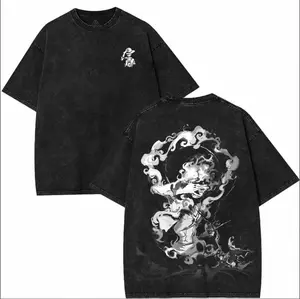 Lufi JoiBoy One Pice RetroVintage Unisex Anime Manga Acid Washed Lightweight Cot