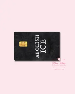 UVDTF Permanent Debit Card Decal - Abolish Ice