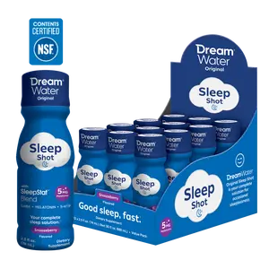 Dream Water Snoozeberry Liquid Sleep Shot Bundle - 2x12 packs (24 Units)
