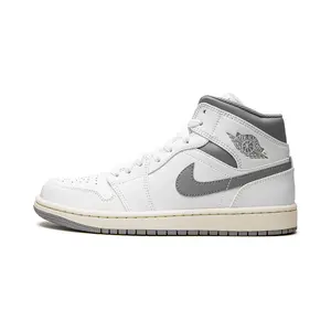 Air Jordan 1 Mid "White / Stealth Grey" 554724 135