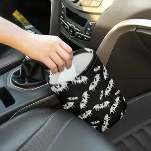 Goth Bats Print Car Trash Can,Collapsible Reusable Garbage Bag with Halloween Anime Design,Multifunctional Storage Box for Auto, Kitchen, Office - Car Decorations Interior Gift