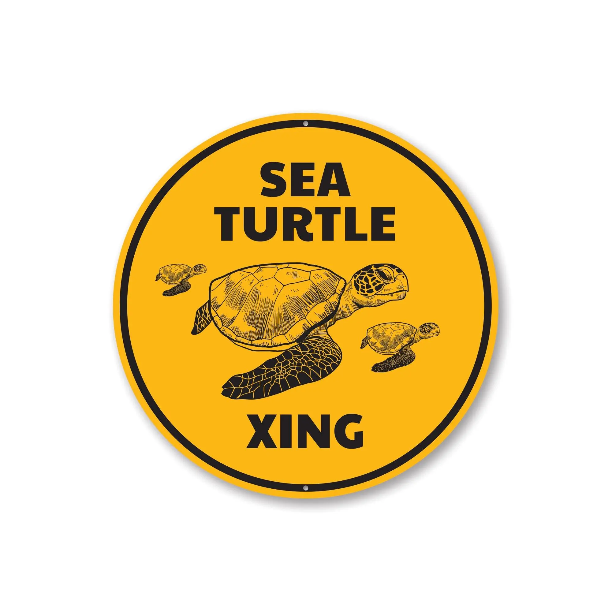 Turtle Crossing Sign