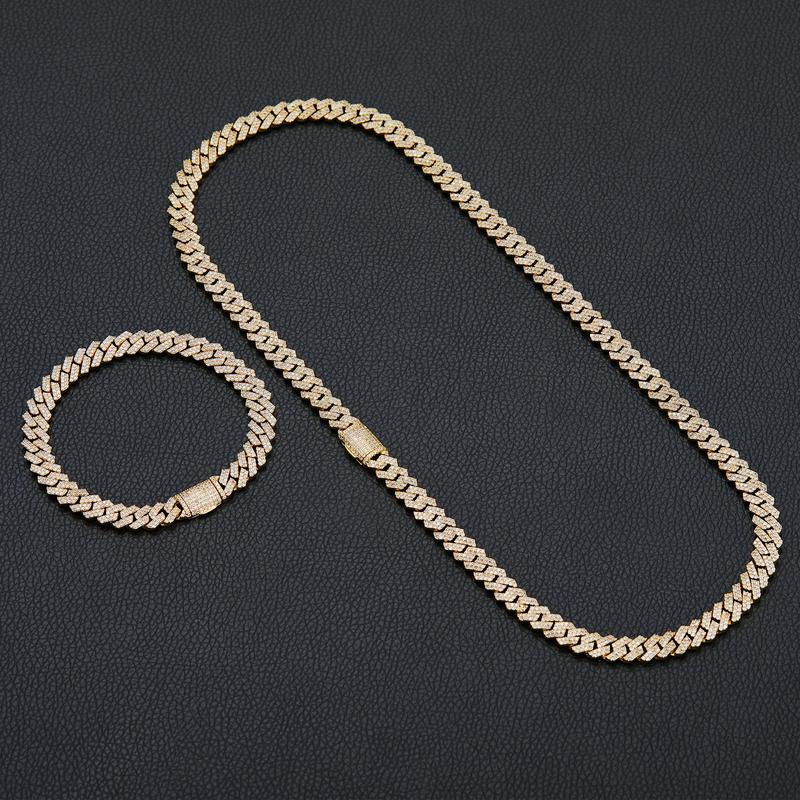 8mm Heavy Iced Out Cuban Link Chain 18K White Gold Plated Diamond Thick Choker Necklace for Men Women Hypoallergenic Bling Hip Hop Jewelry with Gift Box valentines gifts for gf chains men's valentine's gifts heavy chain