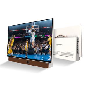 Skyworth 24-Inch Portable TV - 1080P FHD Smart Google TV Matte Screen HDR10 Dolby Audio LED Bluetooth Chromecast Google with High-Performance Battery & Voice Control