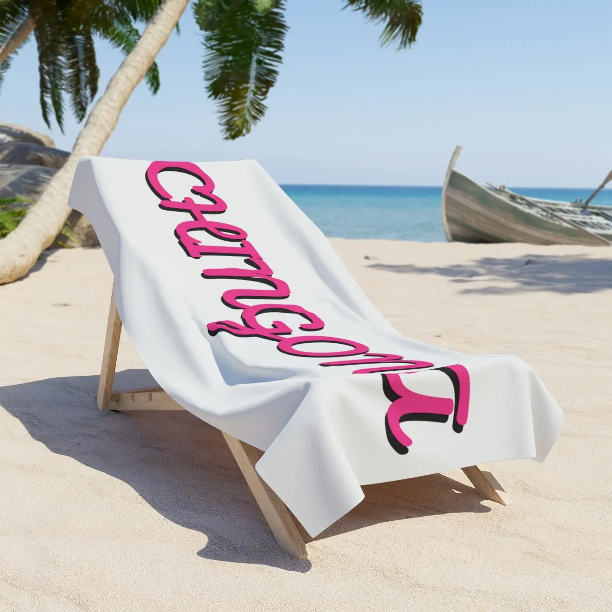 Chingona beach towel, mexican, el jefe, hispanic, latin, patron, boss