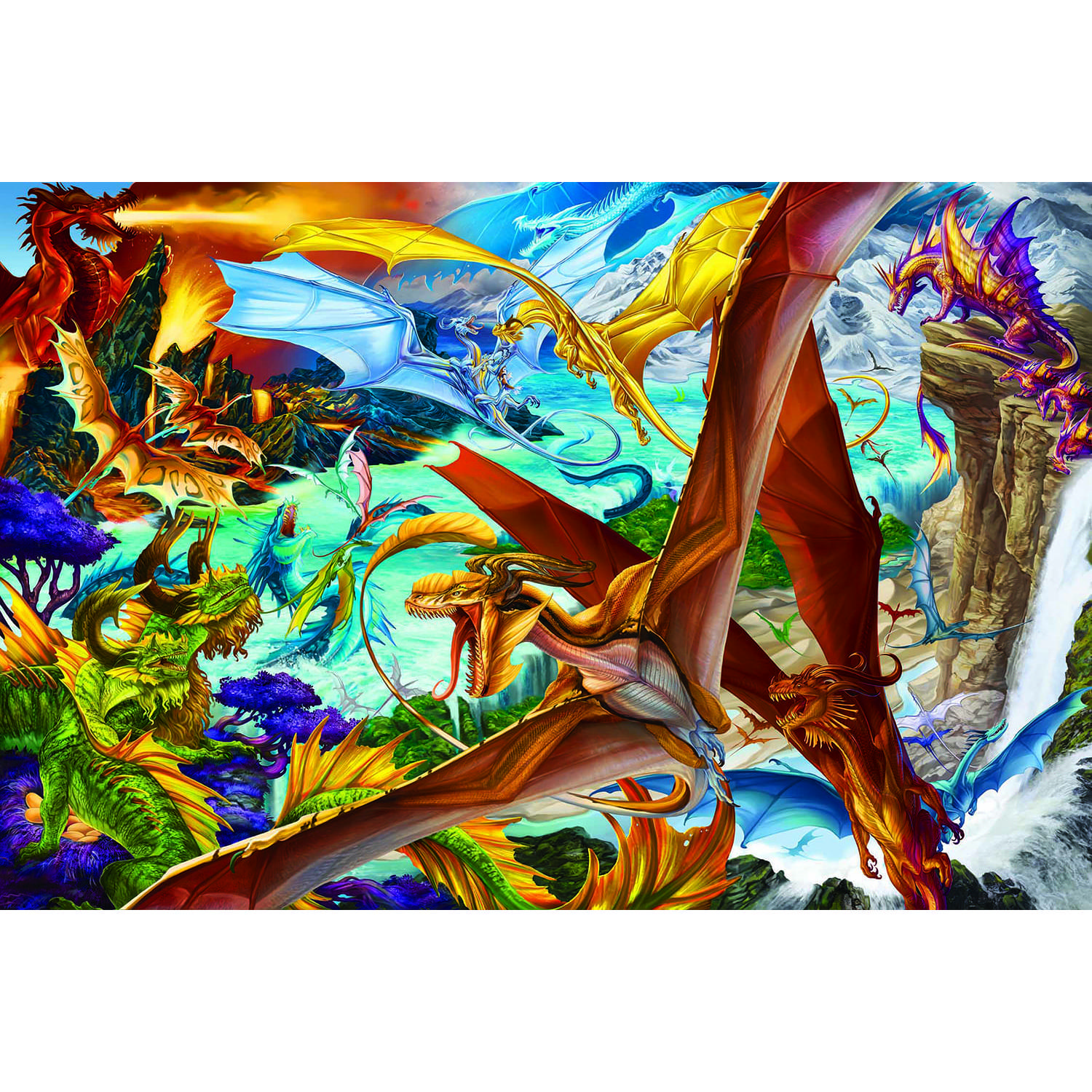 It's a Dragon's World Dreamland Dragon Puzzle | 1000 Piece Jigsaw Puzzle