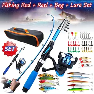 All-in-One 1.2M Telescopic Fishing Kit with Reel and Accessories
