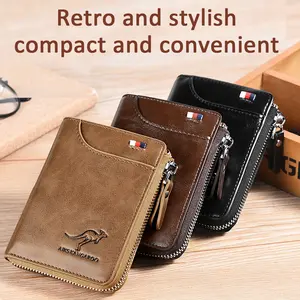 business card holder business rfid blocking card desk accessories for men tarjeteros de hombres business lim Name Cards Holder RFID Blocking Credit Cards Carrier with Magnetic Closure Leather Bifold Wallet Pu Leather Wallet Zipper Wallet wallet men