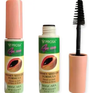 Prosa 4-in-1 Mascara with Avocado, Mamey & Coffee for Lifted and Defined Lashes, Waterproof, 14g Each, Professional Quality, Mexico - Aloe
