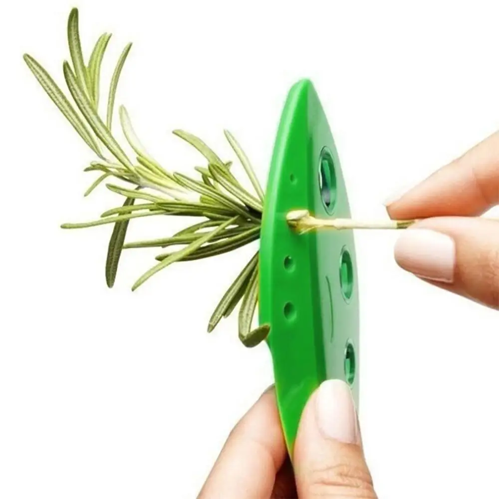 Herb Stripper, 1 Count 8 Hole Vegetable Leaf Stripping Tool, Vegetable Leaf Stripper, Kitchen Gadgets