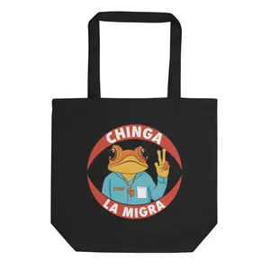 DTMF Merch Bunny Tote Bag Organic Cotton Canvas Shoulder Bag Sapo Concho Tote 16x14 ½x5 Inches Dual Straps 30 lbs Weight Limit
