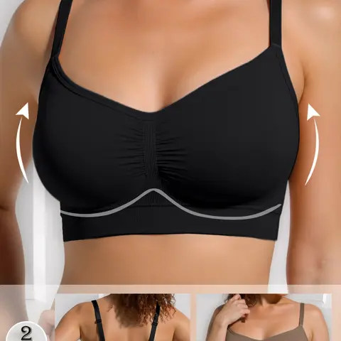 USA & Europe Sporty Bra Set, Comfortable Wirefree Bralette for Max Support, Soft Moisture-Wicking Daily & Workout Wear, Supportive Sports Bra, Wireless Sports Bras, Sports Bra Pack