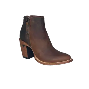 Lane Boot Ladies Charlie Burnt Caramel Brown Bootie LB0479B