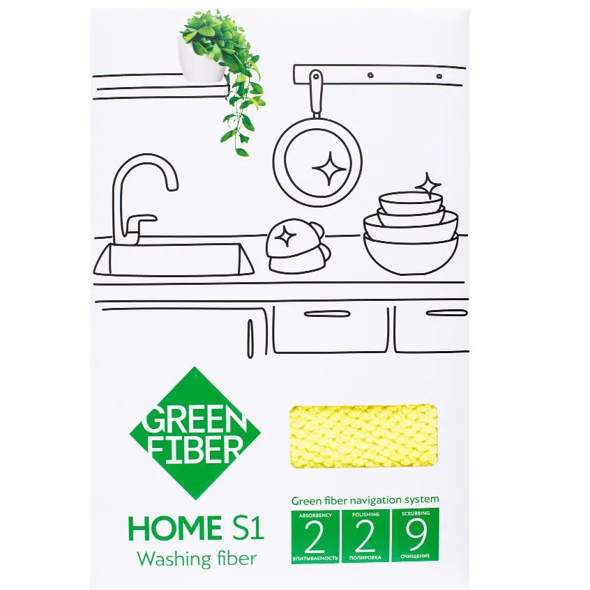 Dish washing fiber