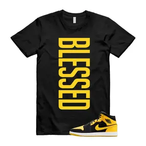 AJ 1 New Love Shirt for Men, Jordan 1 New Love Outfit, Black Yellow Shirt, Gildan 5000 Unisex Shirt, Crew Neck Comfortable Short Sleeve Tee, Menswear