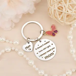 Gifts for Mom from Daughter Son The Best Mom Birthday Mother's Day Gift Ideas Cute Keychain Present for Mother Bonus Step Mama Keyring Gift for Eeaster Stuff Christmas Thanksgiving