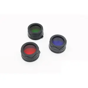 34mm Filter for Fenix TK series flashlights - Red Green Blue Options - Ideal for Night Vision & Low Light Applications - Camera