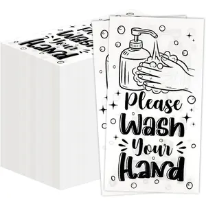 Disposable Paper Napkins, 100 count Disposable Hand Towels for Bathroom Soft Paper Towels for Guest, Decorative Bathroom Napkins for  Room Wedding Anniversary Birthday Holiday  Shower, White