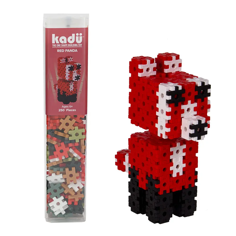 Kadu Red Panda 250 Pc Set - One Shape Building Toy – Unlocks Creativity and Imagination Ages 5+ STEM / STEAM