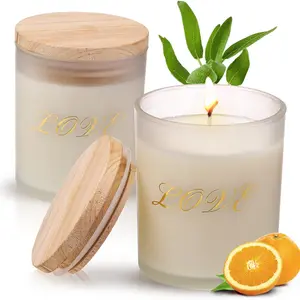 Scented Candles Gift Set 2 Pack(Sage, orange),Aromatherapy Candle Gifts for Women,Ideal for Birthday,Valentine's Day,Christmas,Thanksgiving