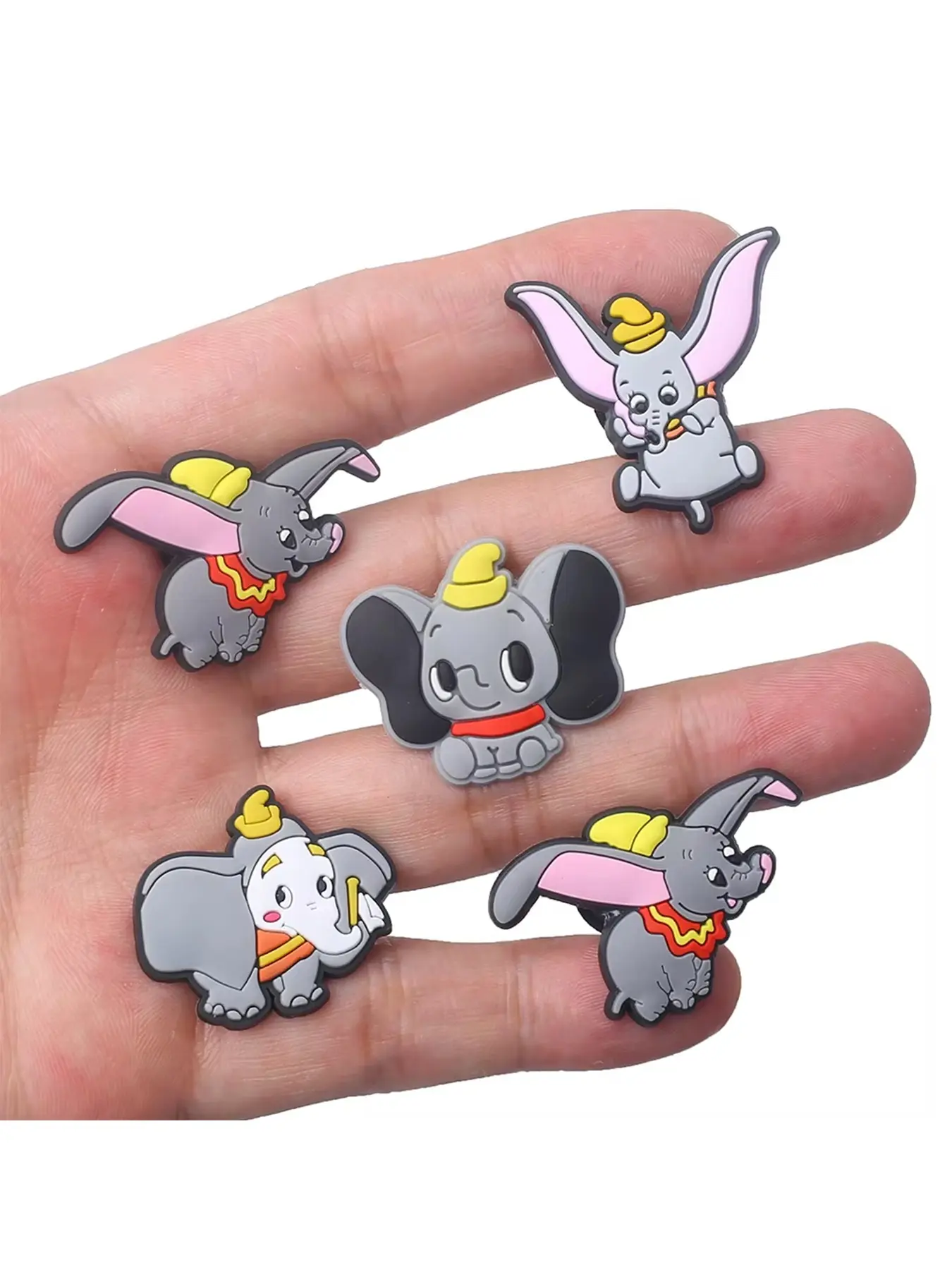 Comfortable Cartoon Elephant Shoe Set, Shoe Accessories, Decor, Cute Shoe Charms, Durable Fashion Design, Ideal Gift for Trendsetters, Casual Wear All Seasons