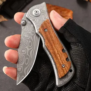 Camping Folding Knife Stainless Steel Multi Tool Outdoor Survival Pocket Knives For Hiking Hunting Travel