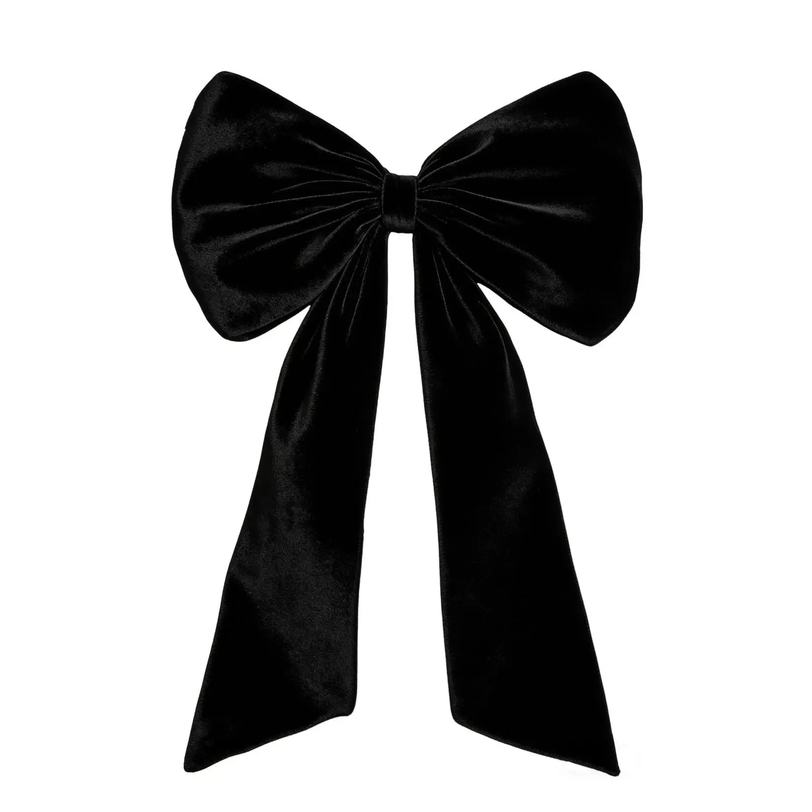 Giant Velvet Bow 40x24 Inch, Oversized Black Ribbon Tie for Coquette Room Decor, Large Wall Hanging Backdrop for Birthday Party, Ballerina Girl Bedroom Wedding