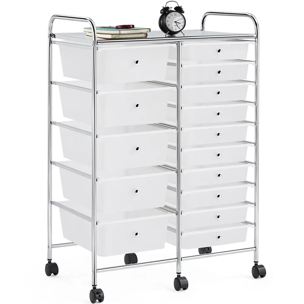15 Drawers-White