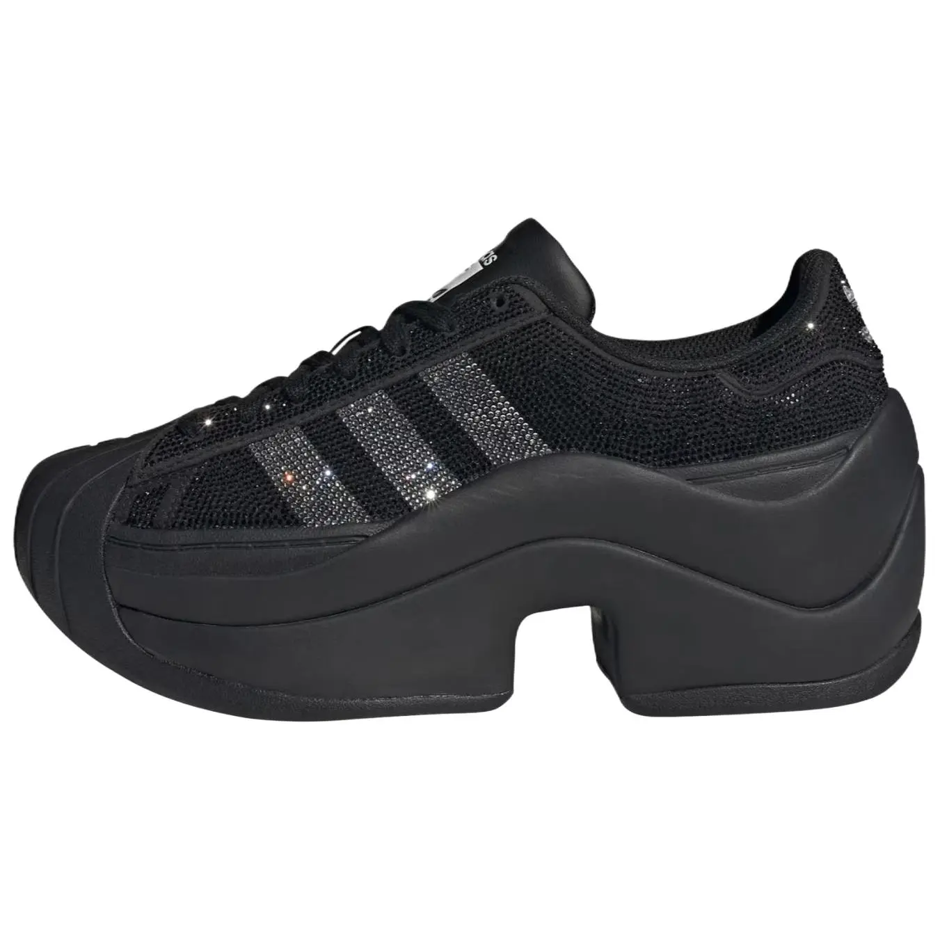 Adidas Originals Superstar Bold Slip Resistant Casual Shoes Unisex Black Comfort IH1663