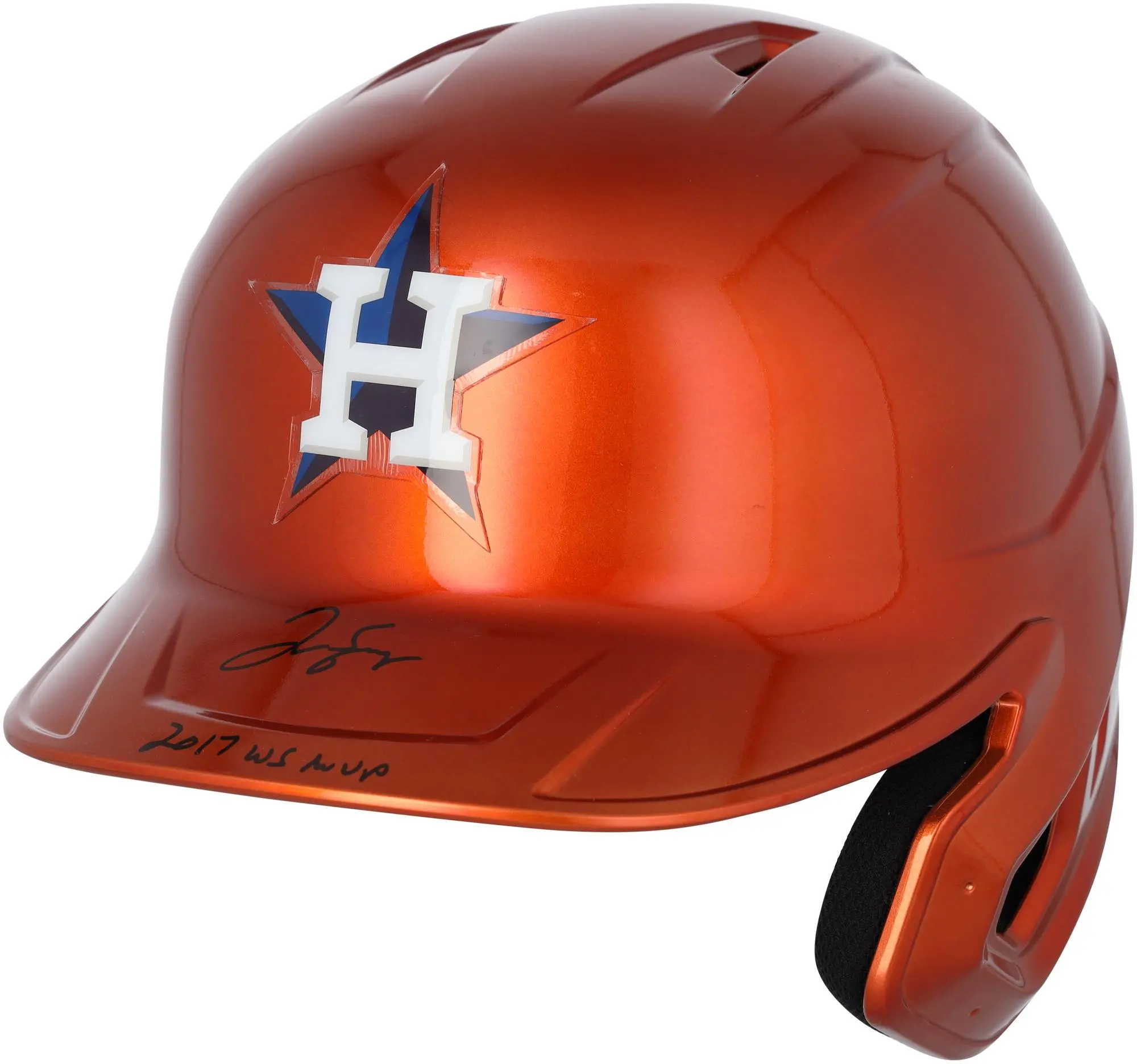 George Springer Houston Astros Autographed Alternate Chrome Replica Batting Helmet with "17 WS MVP" Inscription - Fanatics Authentic Certified