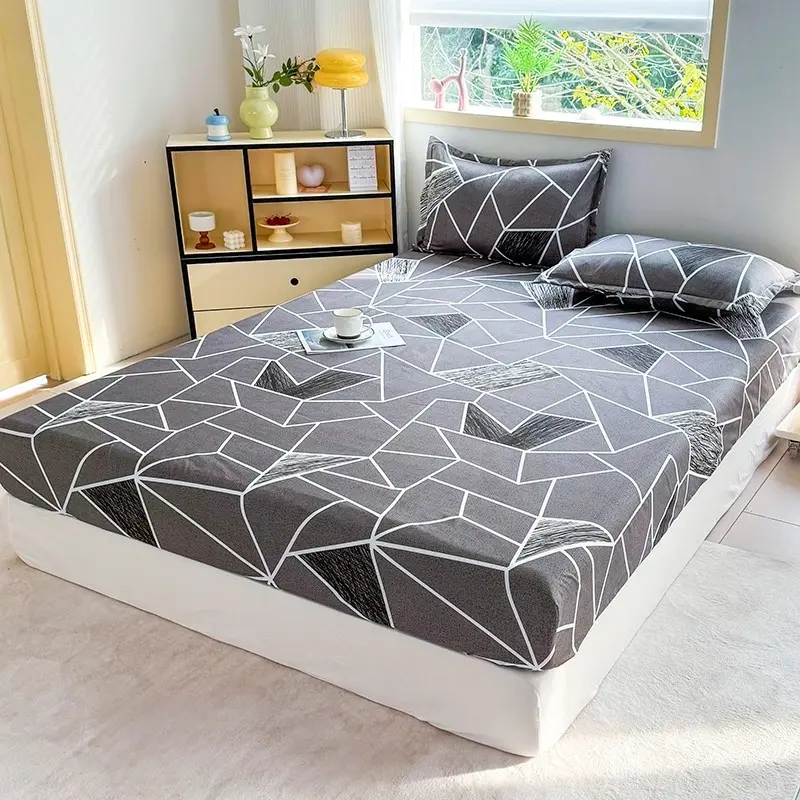 Bedding Sheet Set 3-Piece, Printed Bed Sheets (includes Pillowcases, No Filling), 100% Polyester Fabric, Washable, Durable, Modern Style Home Bedding, Bedsheet Set, Bed Sheet Sets