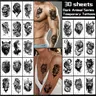 30 Dark-Style Animal Temporary Tattoo Stickers Assortment Set - Realistic,Bold,Unique Small Bicep Edgy Body Art Stickers,Ephemeral Arm Tattoos for Easy Application, Ephemeral Tattoos, Arm Temporary Tattoos