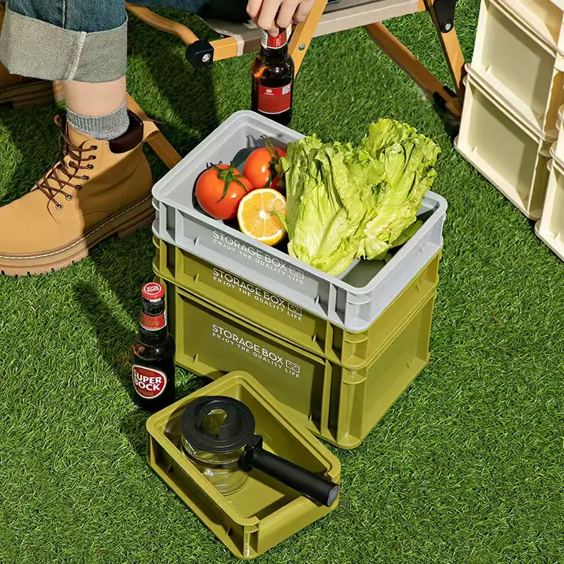 Industrial Style Thick Sloping-Opening Multi-Functional Storage Box, Home Organiser for Miscellaneous Items, Suitable for Desktop & Outdoor Exposed Use