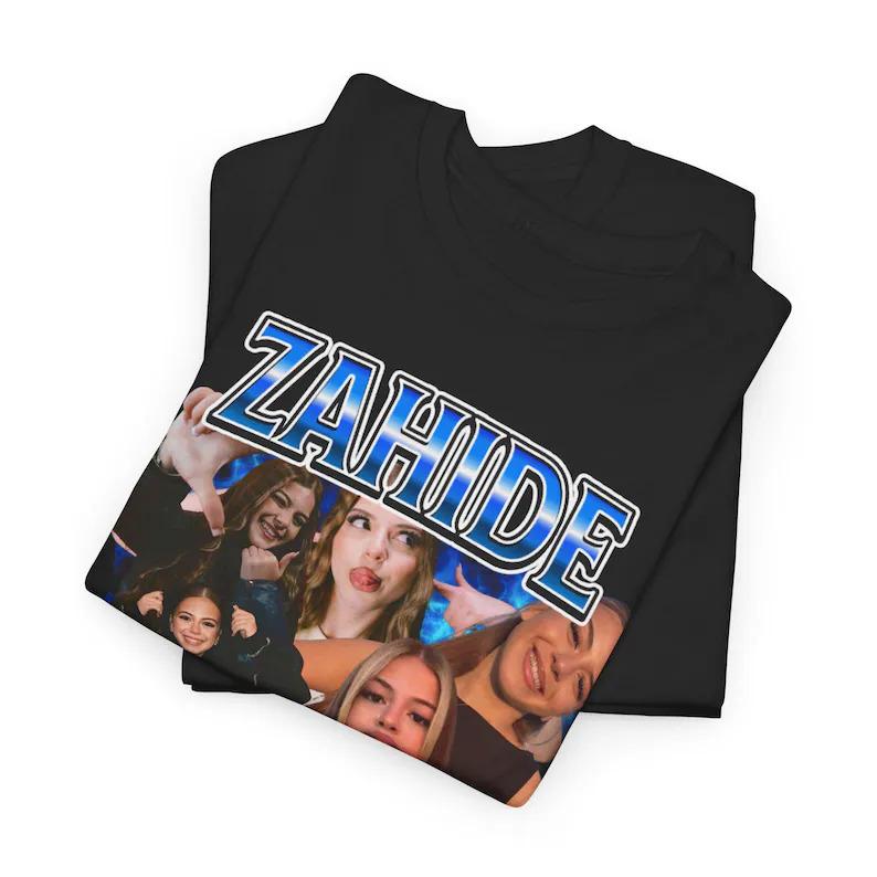 Retro Zahide Bootleg Graphic Tee: Vintage 90s Inspired Cotton T-Shirt