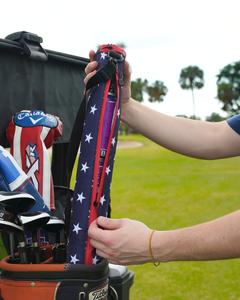 Fore Show Beer Sleeve for Golf Bag – 7-Can Insulated Cooler Sleeve – Discreet Golf Bag Beer Cooler – Fits Most Golf Bags - Golf Bag Cooler - Can Caddy