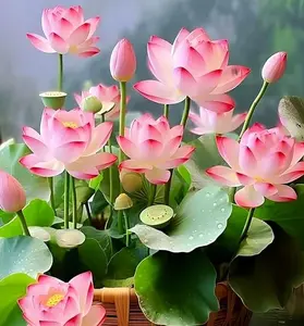 20Pcs Bonsai Lotus Seeds for Planting – Beautiful Bowl Lotus & Water Lily Flower Seeds, Easy to Grow Aquatic Plants for Indoor & Outdoor Use – Perfect for Home Gardens, Ponds, Water Bowls & Balcony Landscaping – Non-GMO, Ideal for Beginners